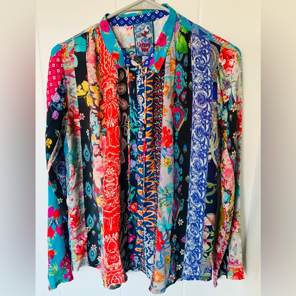 Johnny was silk blouse